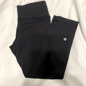 Lululemon Wunder Under Crossover Waistband Cropped Leggings 21” Inseam
